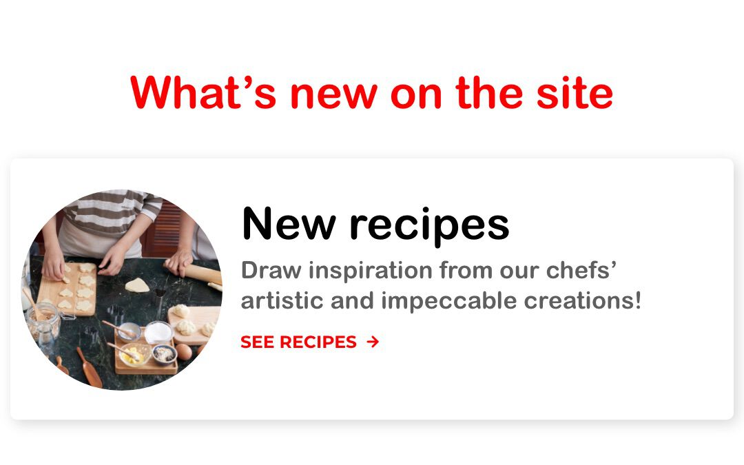 Explore new recipes
